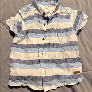 Mayoral Blue Striped Kids Shirt 9 months